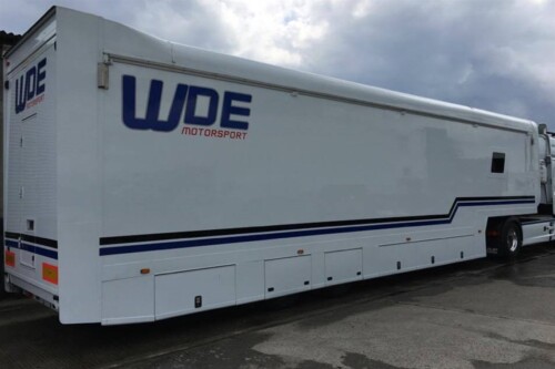 2 Car Race Transporter With 2 Awnings