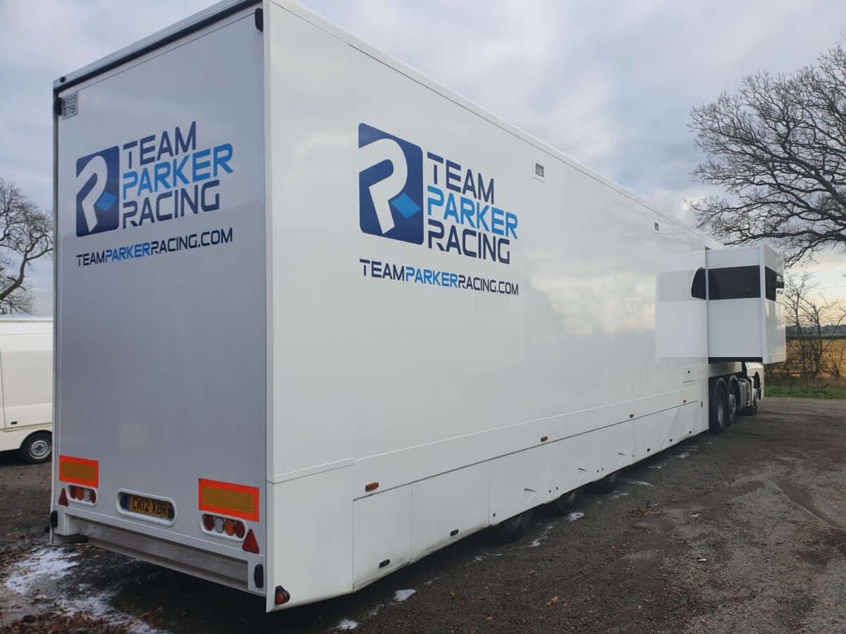 Brookland Speed Twin pod slide out race trailer