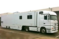 Racetrailer and truck Mercedes Actros