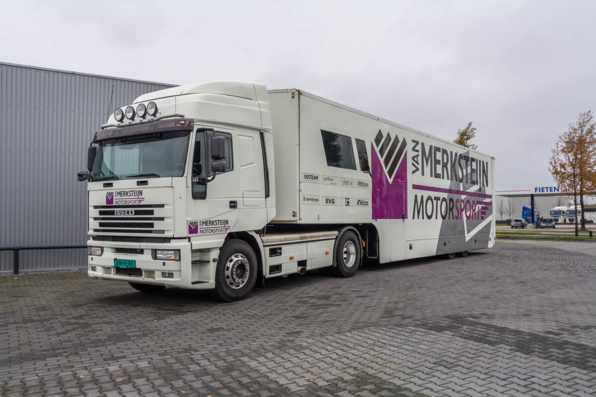 Iveco Truck And Race Trailer With 2 Awnings